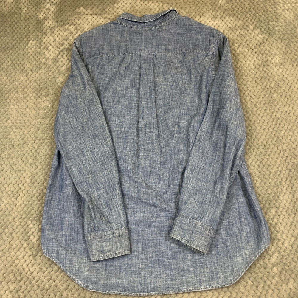 Ralph Lauren Boys XL 18-20 Blue Chambray Button Down Shirt Long Sleeve Pony - Picture 8 of 9